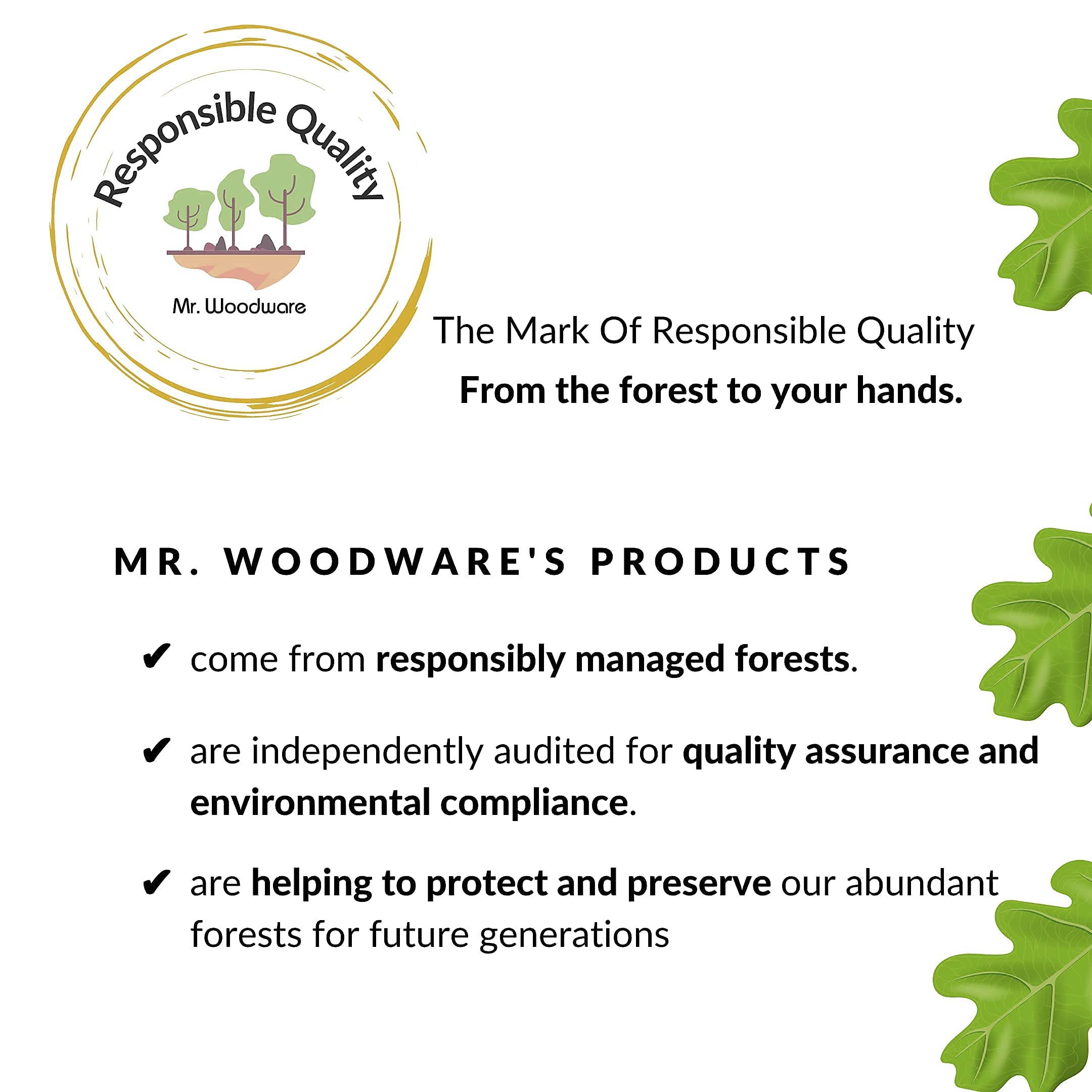 Mr.Woodware cuchara resistente al calor para cocinar