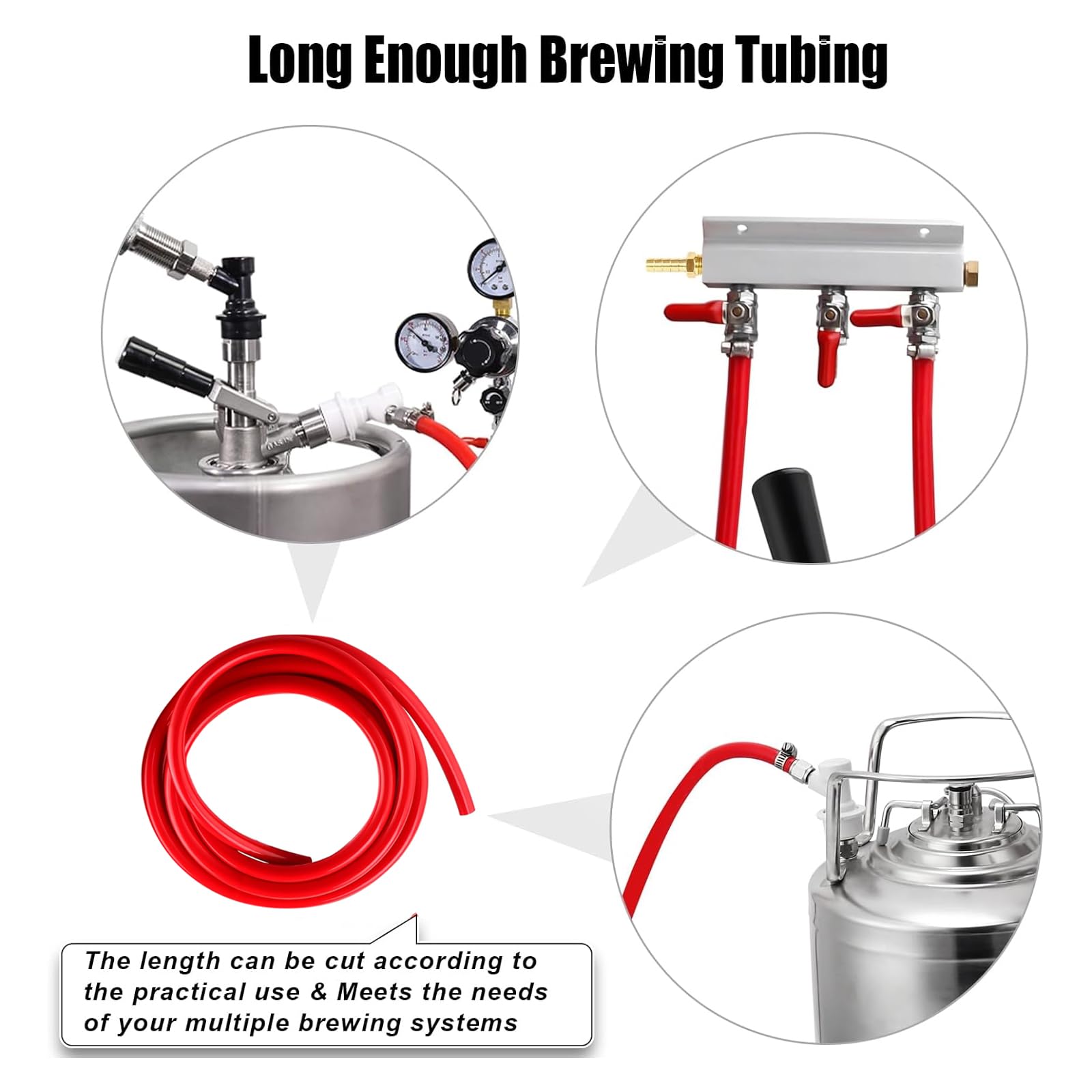 MRbrew manguera CO2 resistente a la presión para uso duradero.