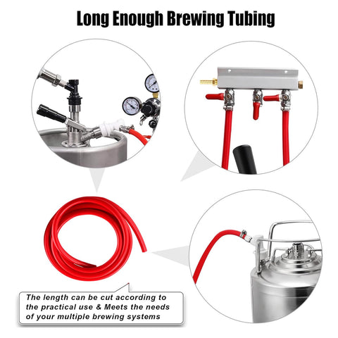 MRbrew manguera CO2 resistente a la presión para uso duradero.