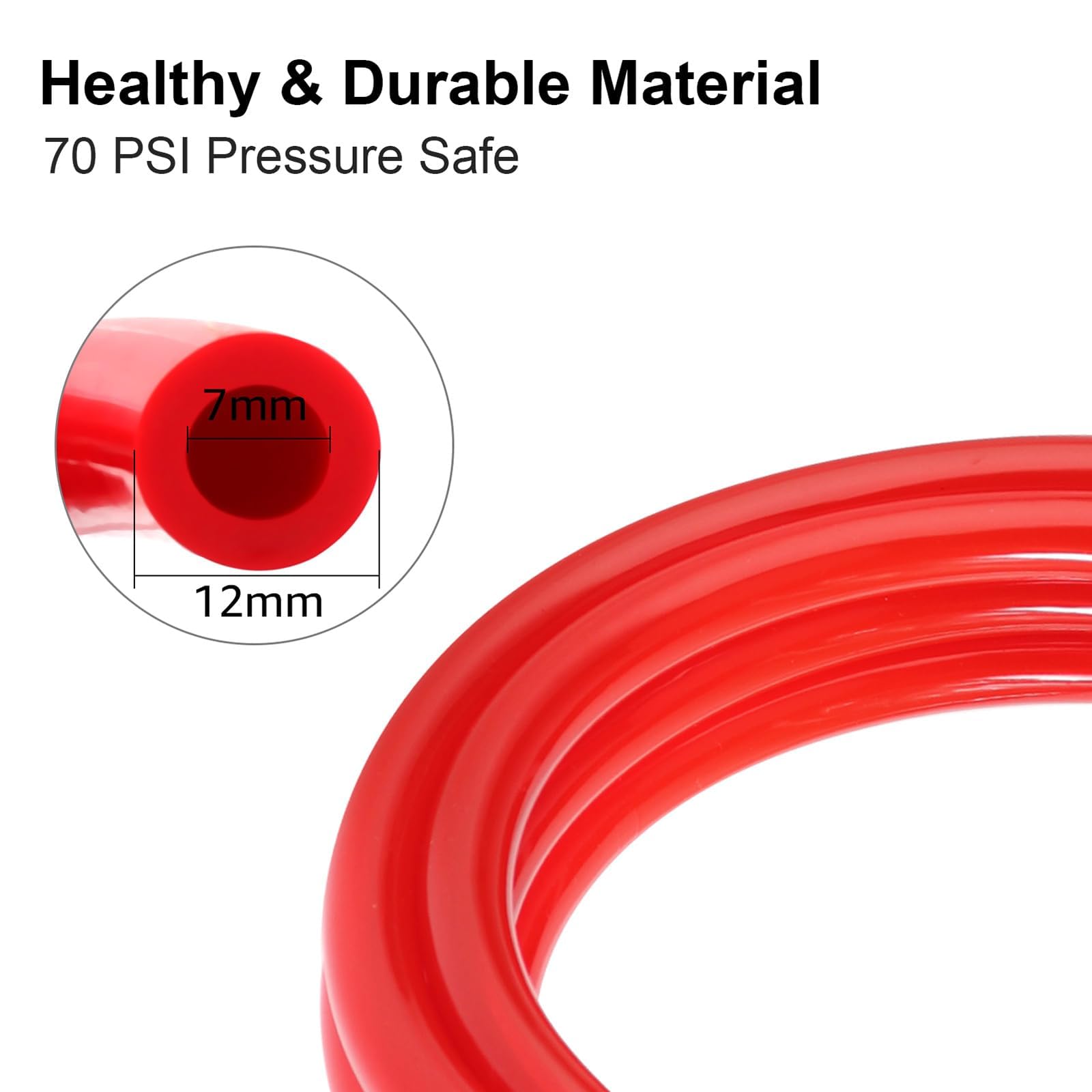MRbrew tubo CO2 PVC alimentario sin olor para flujo limpio.
