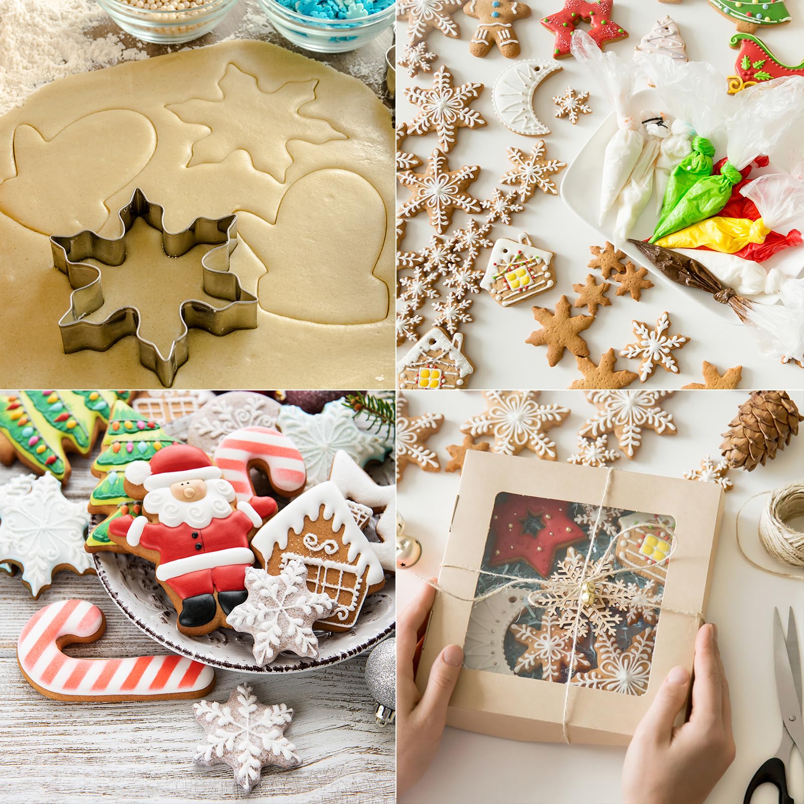 MrCookie cortador de galletas cara de Santa para meriendas navideñas