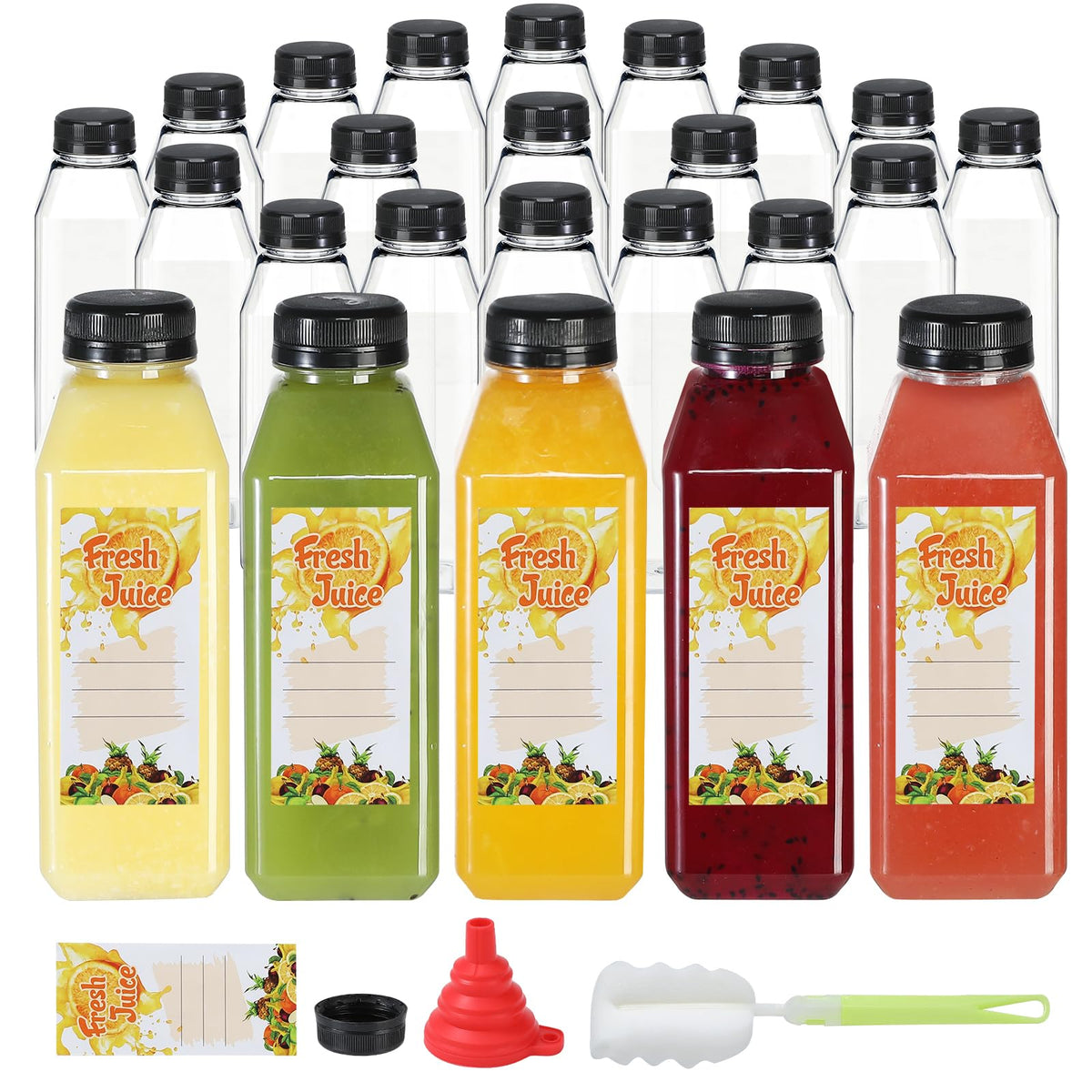 Mrhuazhai botellas 16oz con tapas a prueba de fugas para conservar bebidas