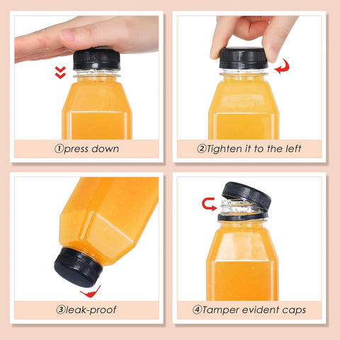 Mrhuazhai botella de jugo con embudo de silicona para rellenar fácilmente