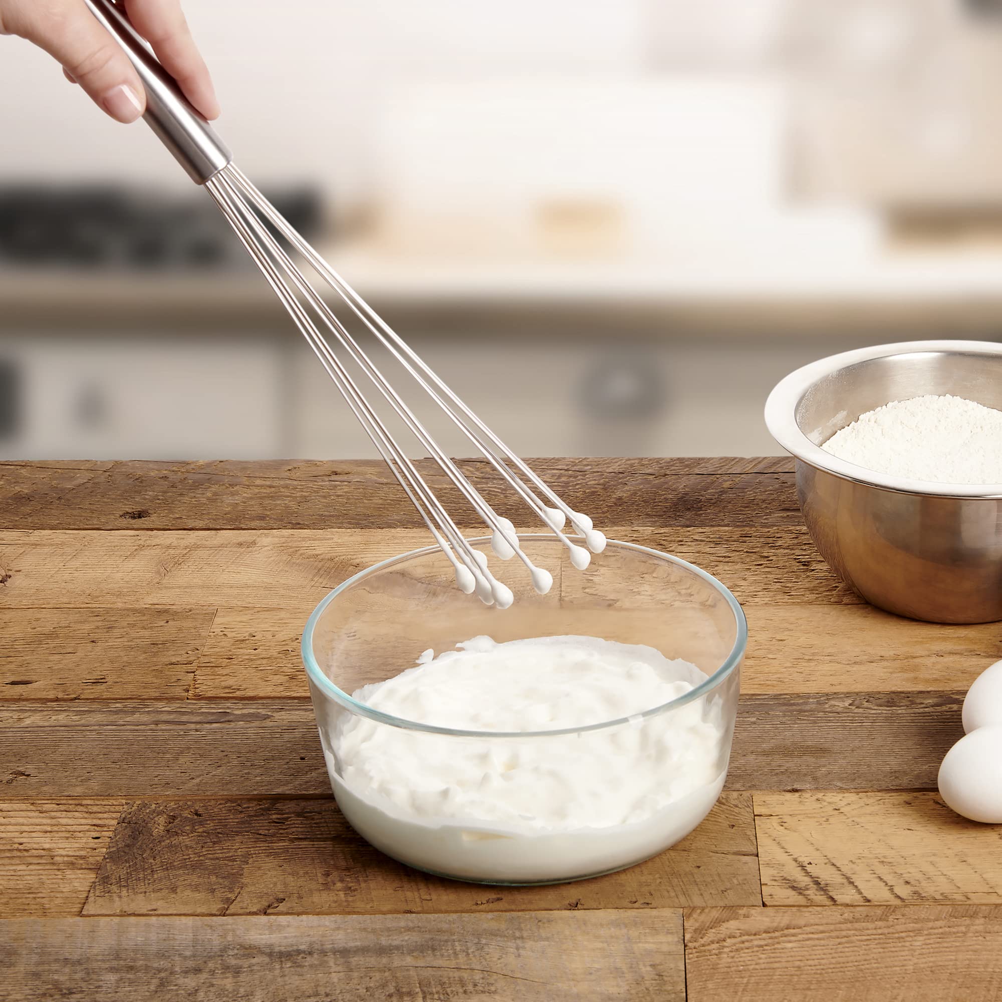 Mrs. Anderson’s Baking Ball Whisk con diseño tipo cepillo que no se bloquea