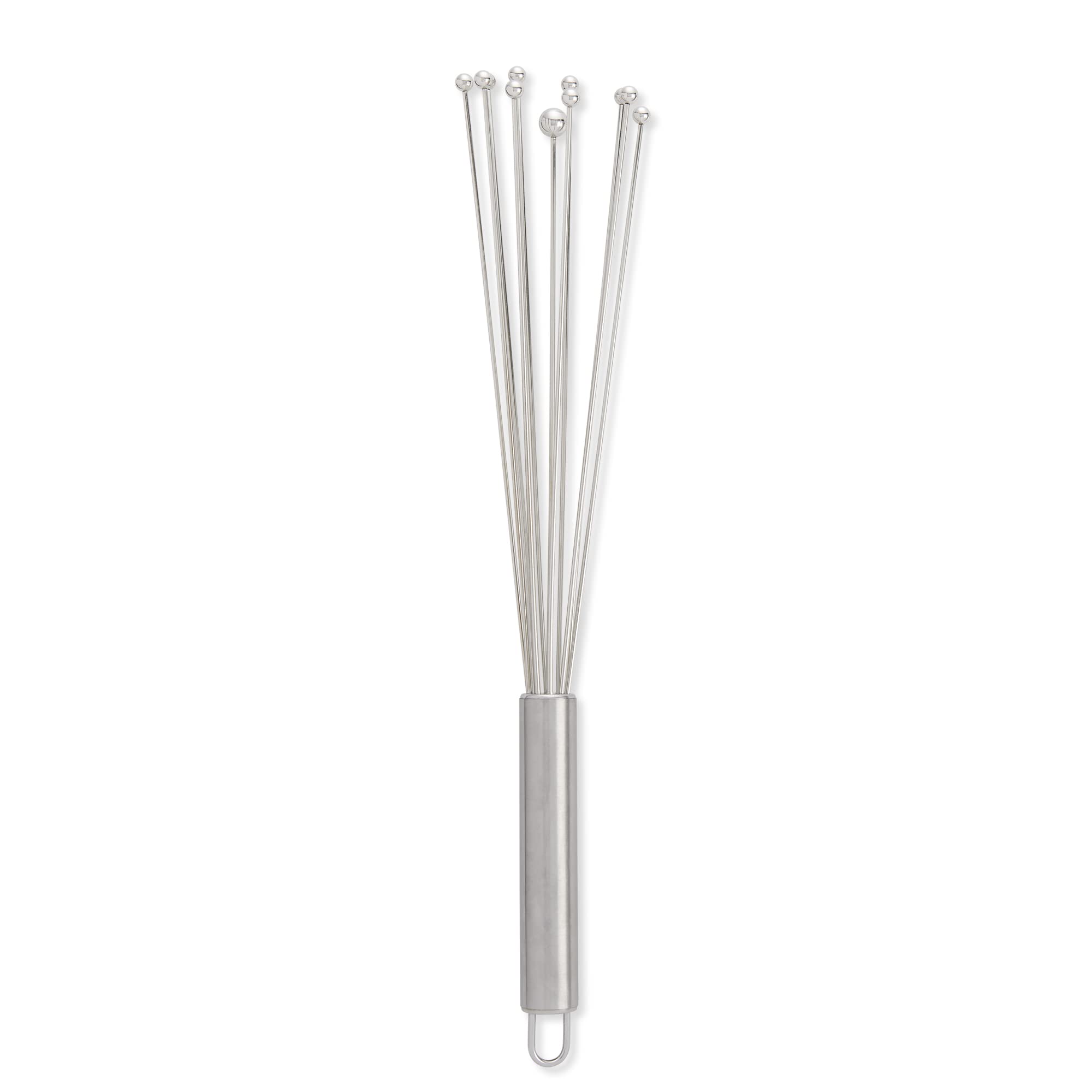 Mrs. Anderson’s Baking Ball Whisk con puntas pesadas para batidos rápidos y uniformes