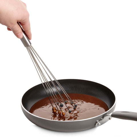 Batidor de acero inoxidable con silicona resistente de Mrs. Anderson's Baking.