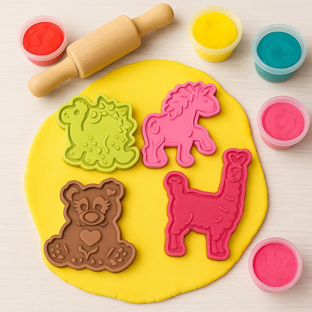 Cortador con embosado de Mrs. Anderson's Baking imprime el diseño en la masa.