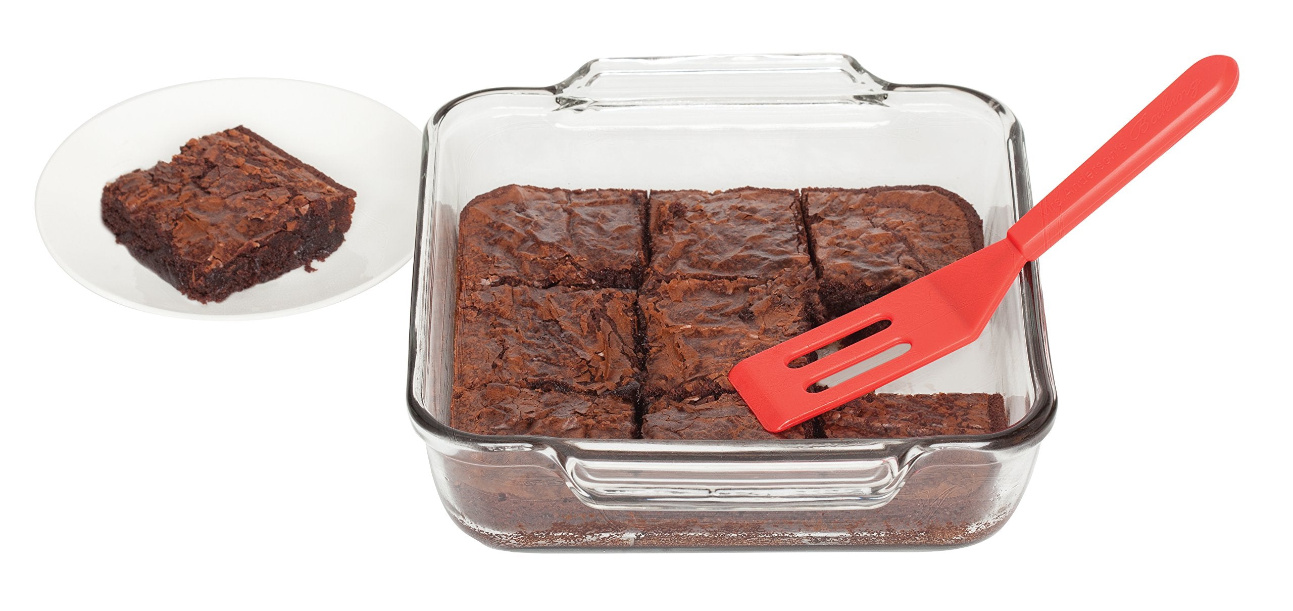 Espátula para brownies de Mrs. Anderson's Baking resistente al calor, soporta hasta 550 °F.