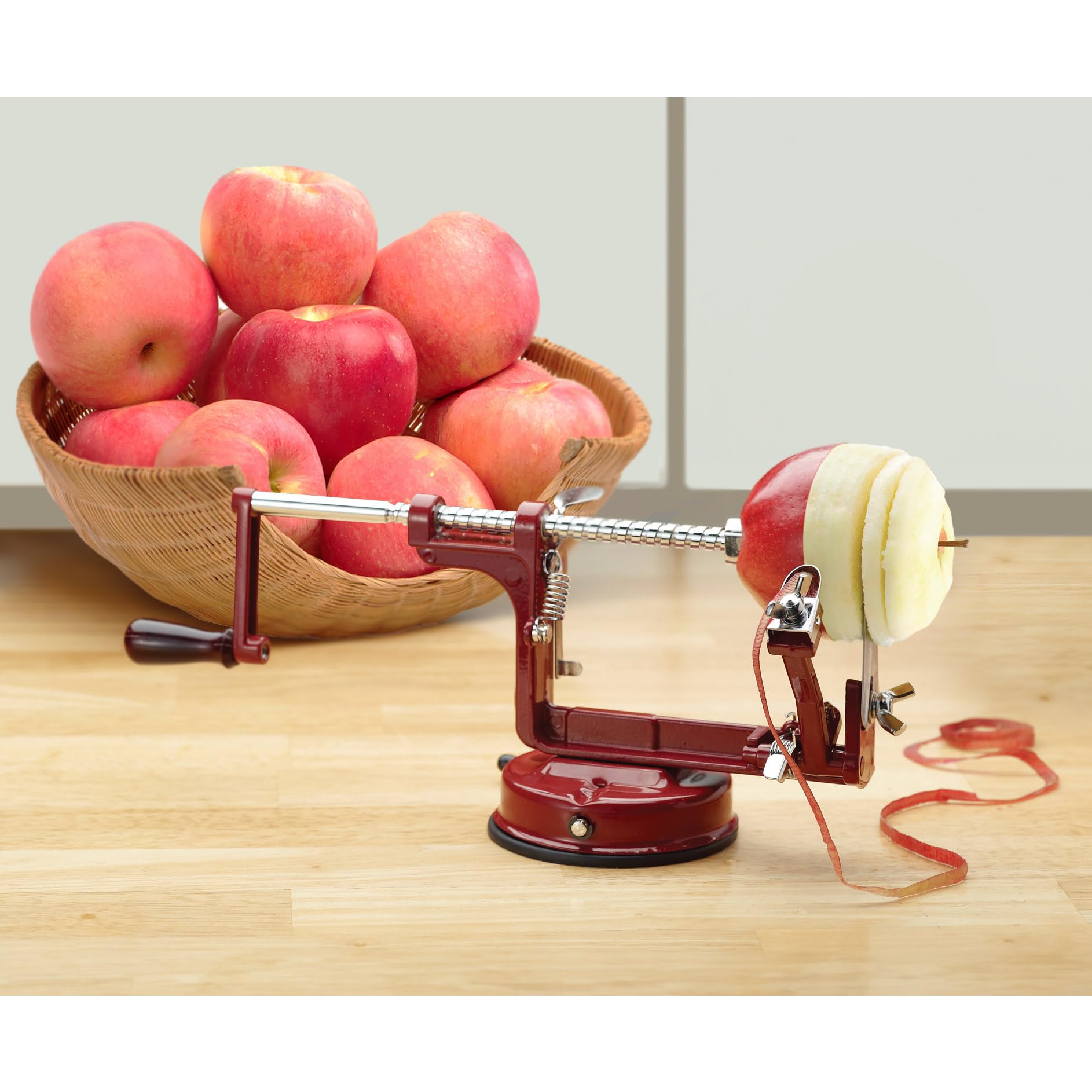 Mrs. Anderson's Baking peladora de manzanas diseño compacto para cocinas pequeñas