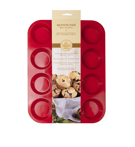 Silicona europea durable de Mrs. Anderson's Baking, mantiene forma tras múltiples horneados.