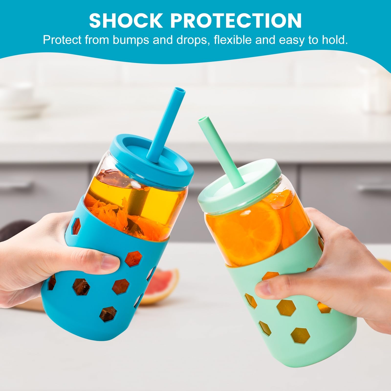 Mrsdry vaso con revestimiento de silicona anti-choques, ideal para viajar