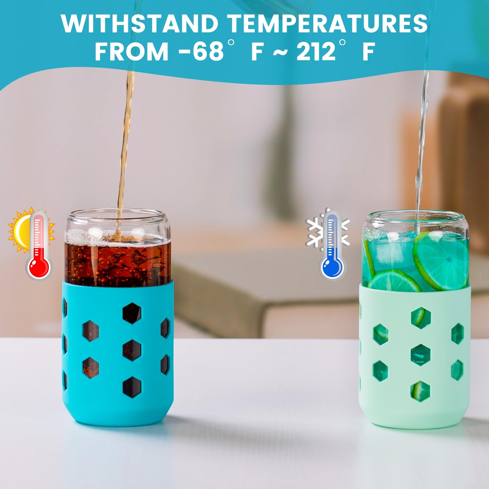 Mrsdry vaso para bebidas frías o calientes, con tapa para evitar derrames