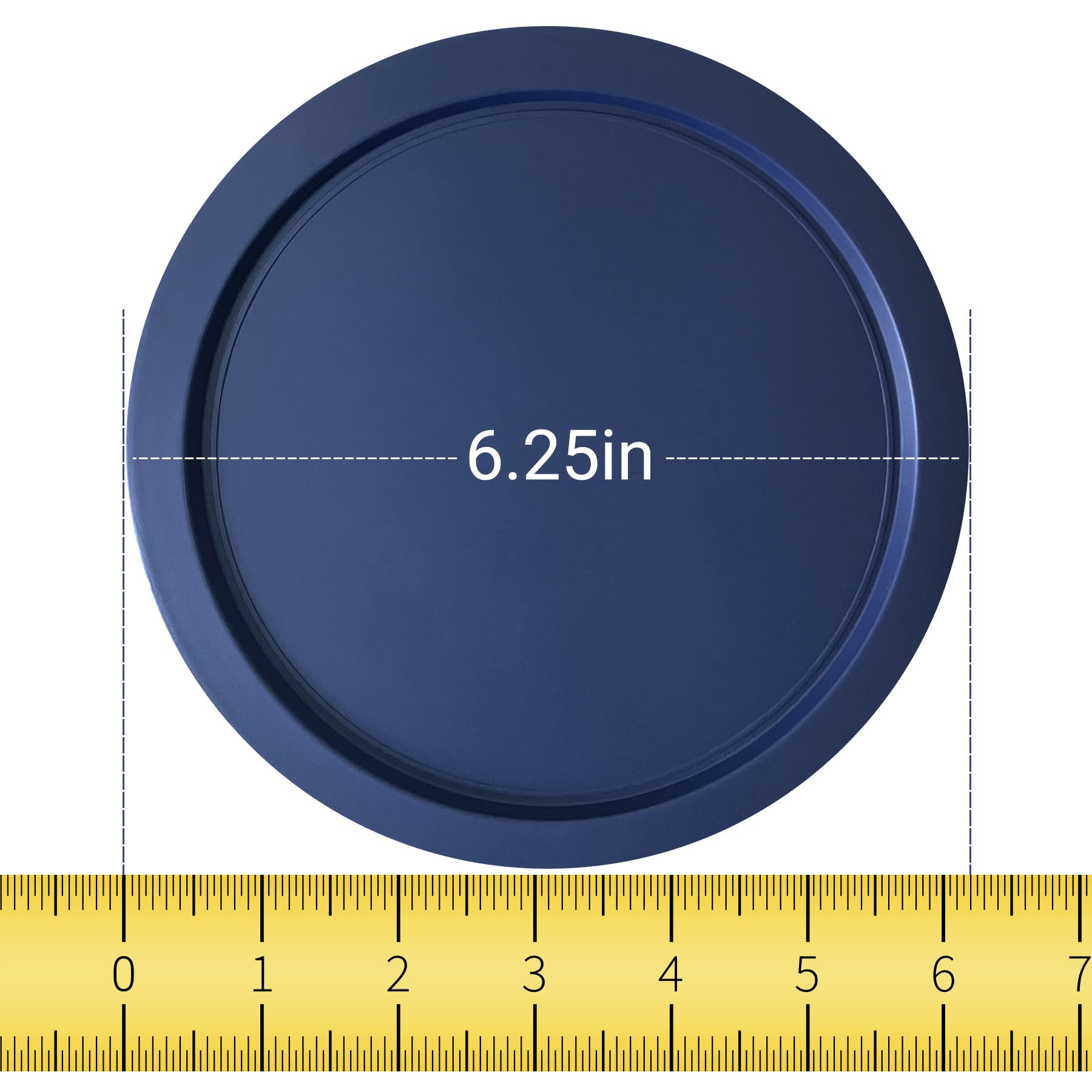 MRX Solutions: paquete de 6 tapas azules para Pyrex, ideal para porciones