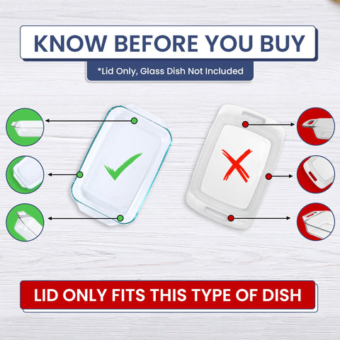 Tapa MRX Solutions para Pyrex 233 con asa sólida, manejo cómodo