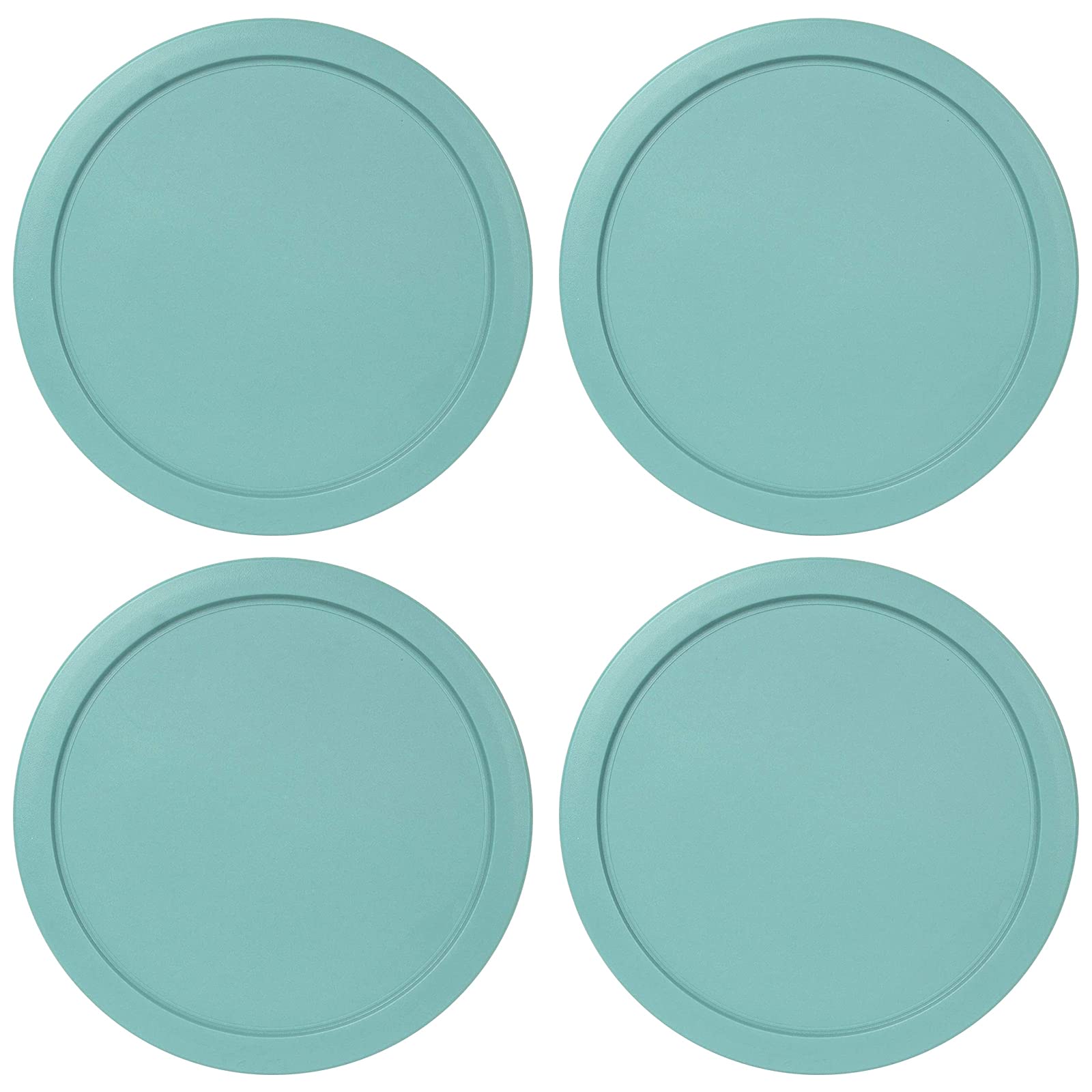Tapas MRX Solutions para Pyrex de 6 pulgadas, color turquesa, sellado hermético.