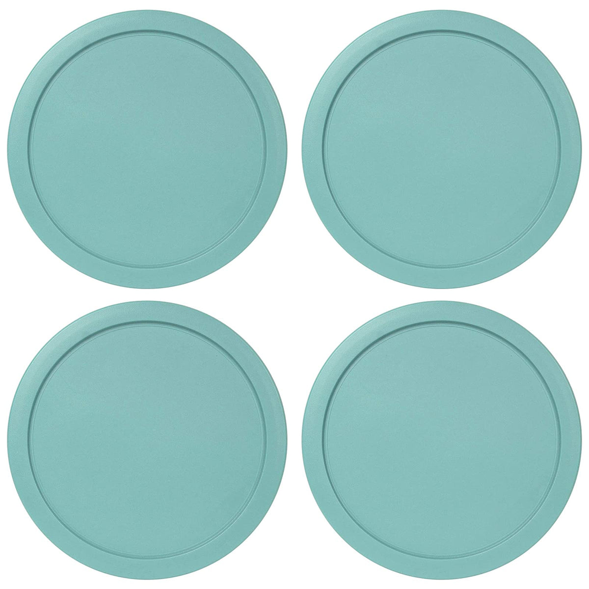Tapas MRX Solutions para Pyrex de 6 pulgadas, color turquesa, sellado hermético.