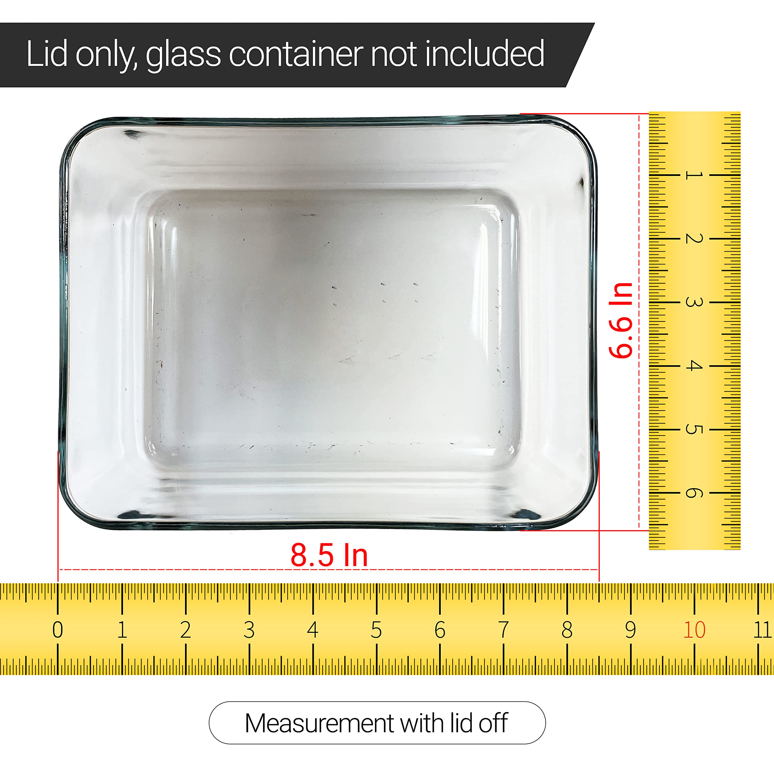MRX Solutions tapas Pyrex azul duraderas libres de BPA para microondas.