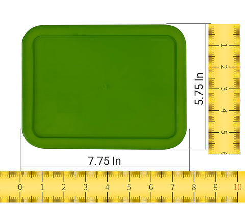 MRX Solutions tapas rectangulares para Pyrex de 3 tazas, ideal para guardar sobras
