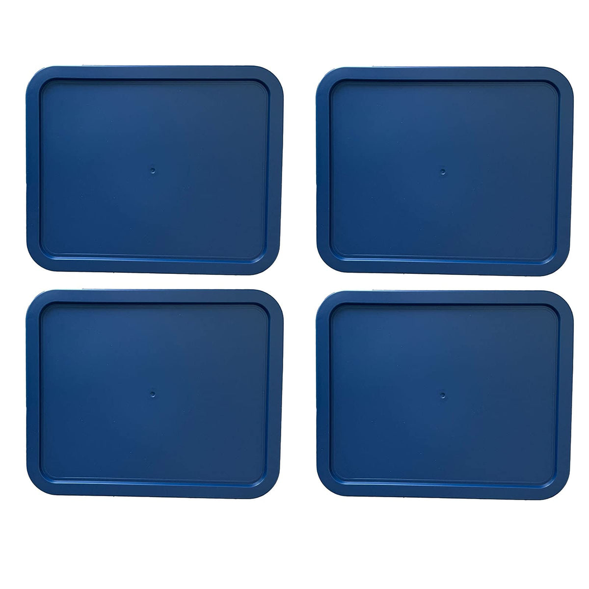 MRX Solutions tapas reemplazo para Pyrex rectangulares azul 4-pack para conservar sobras