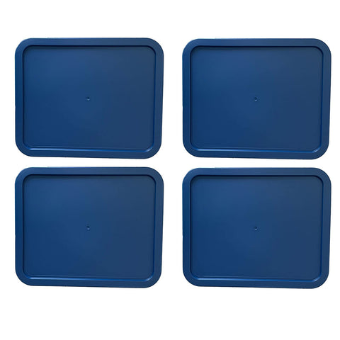 MRX Solutions tapas reemplazo para Pyrex rectangulares azul 4-pack para conservar sobras
