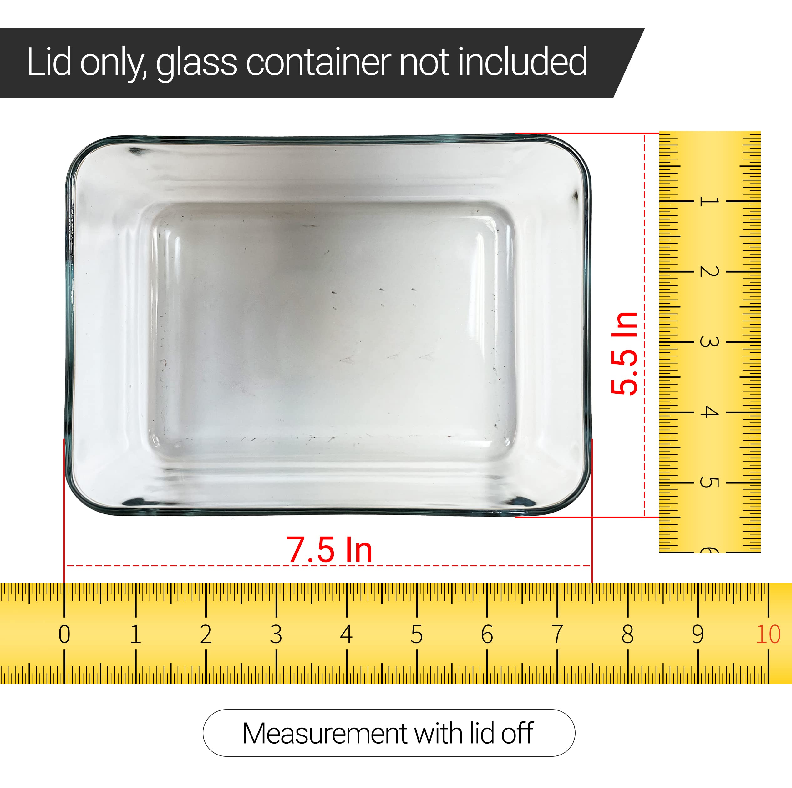 MRX Solutions tapa Pyrex apta para microondas, congelador y lavavajillas.