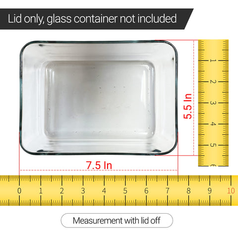 MRX Solutions tapa Pyrex apta para microondas, congelador y lavavajillas.