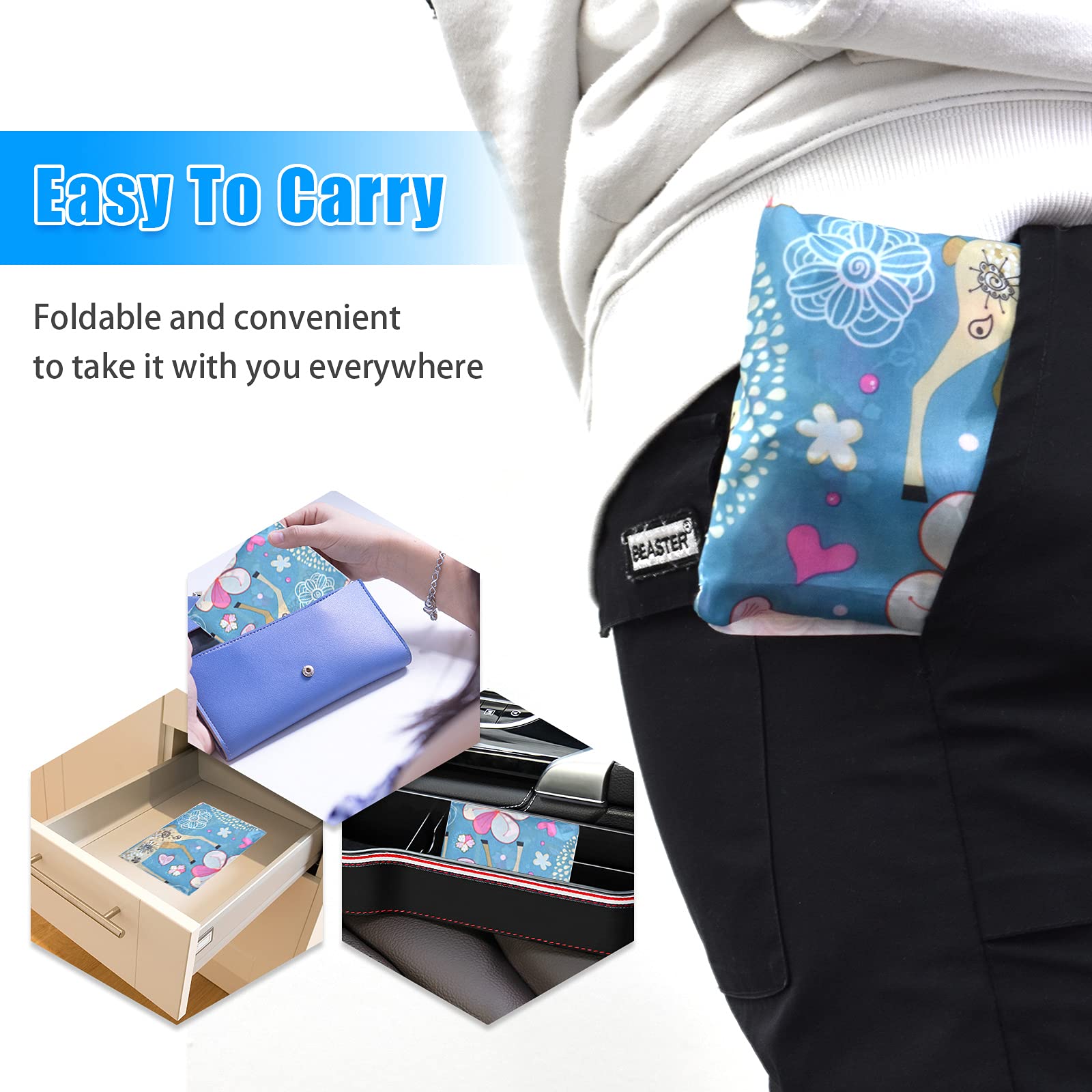 MRYUWB bolsa lavable a máquina, fácil limpieza tras la compra.