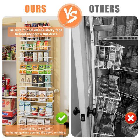 MSERCUOR organizador metálico para cosméticos y despensa, uso en cocina y baño