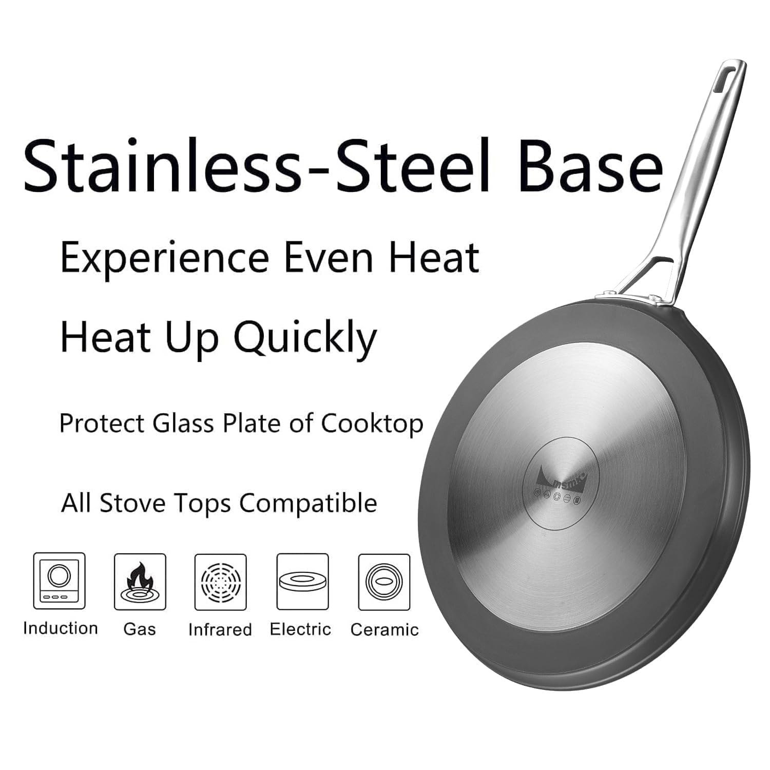 MsMk pan crepe compatible con inducción para cualquier cocina