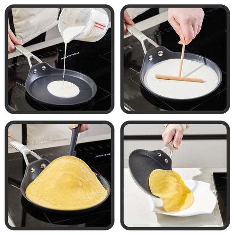 MsMk pan crepe de limpieza fácil para uso diario