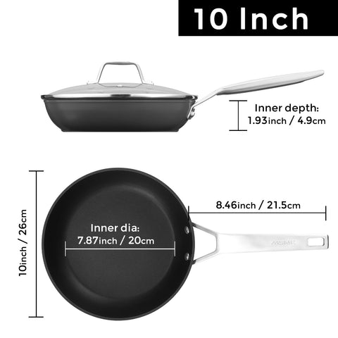 MsMk sartén inducción compatible, ideal para cocinas modernas.