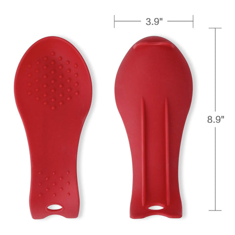 MSY BIGSUNNY reposacucharas rojos, detalle de diseño antideslizante.