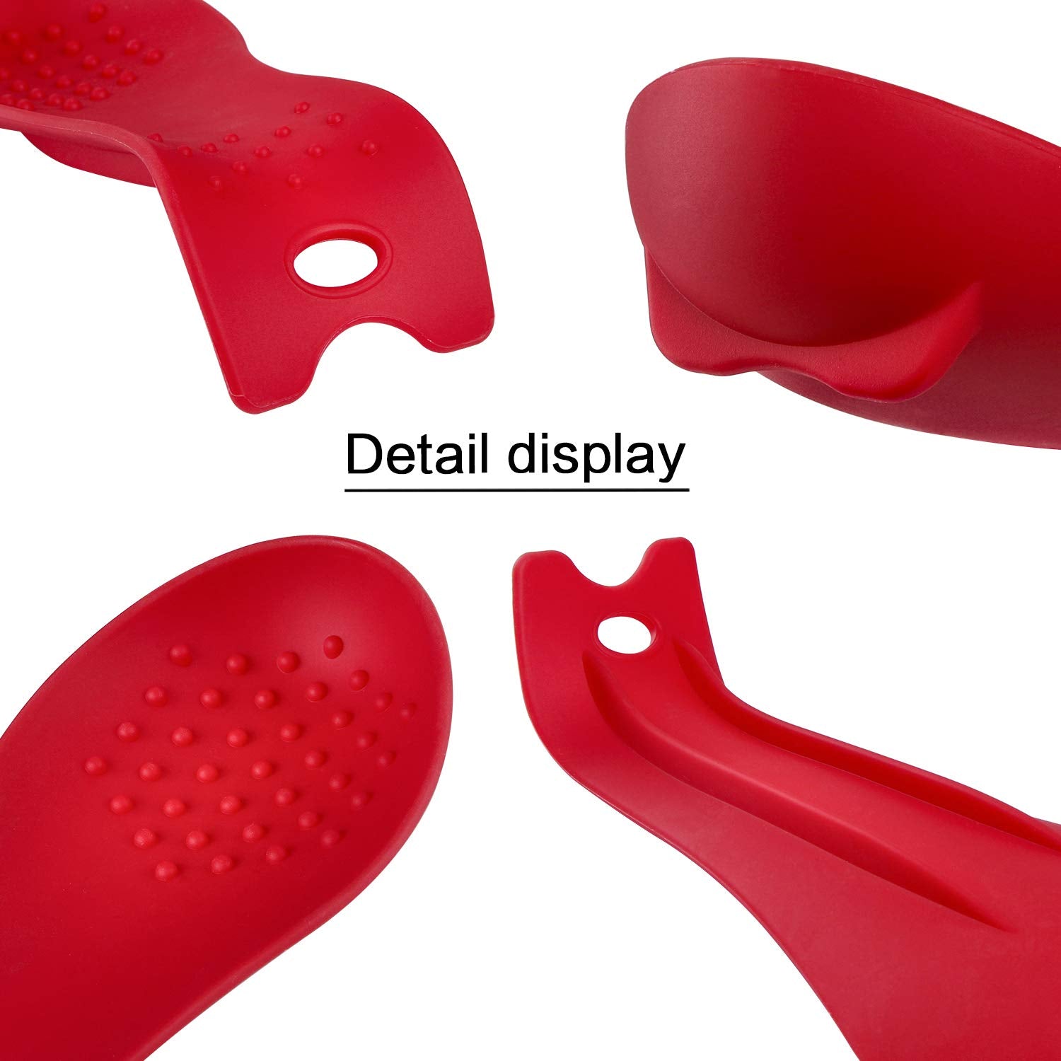 MSY BIGSUNNY reposacucharas rojos, resistencia al calor para utensilios calientes.