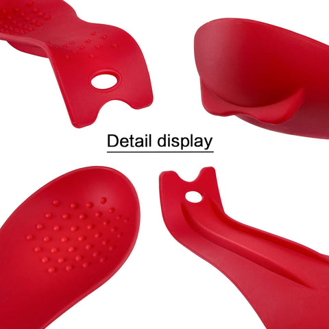 MSY BIGSUNNY reposacucharas rojos, resistencia al calor para utensilios calientes.