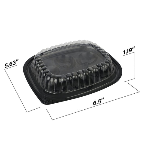 MT Products bandeja para huevos rellenos con capacidad de seis mitades, perfecta para servir.