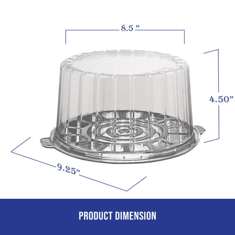 MT Products contenedor pastel 8 pulgadas base transparente y estable para transporte