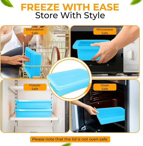 MT.BAY diseño apilable para ahorrar espacio en refrigerador y congelador
