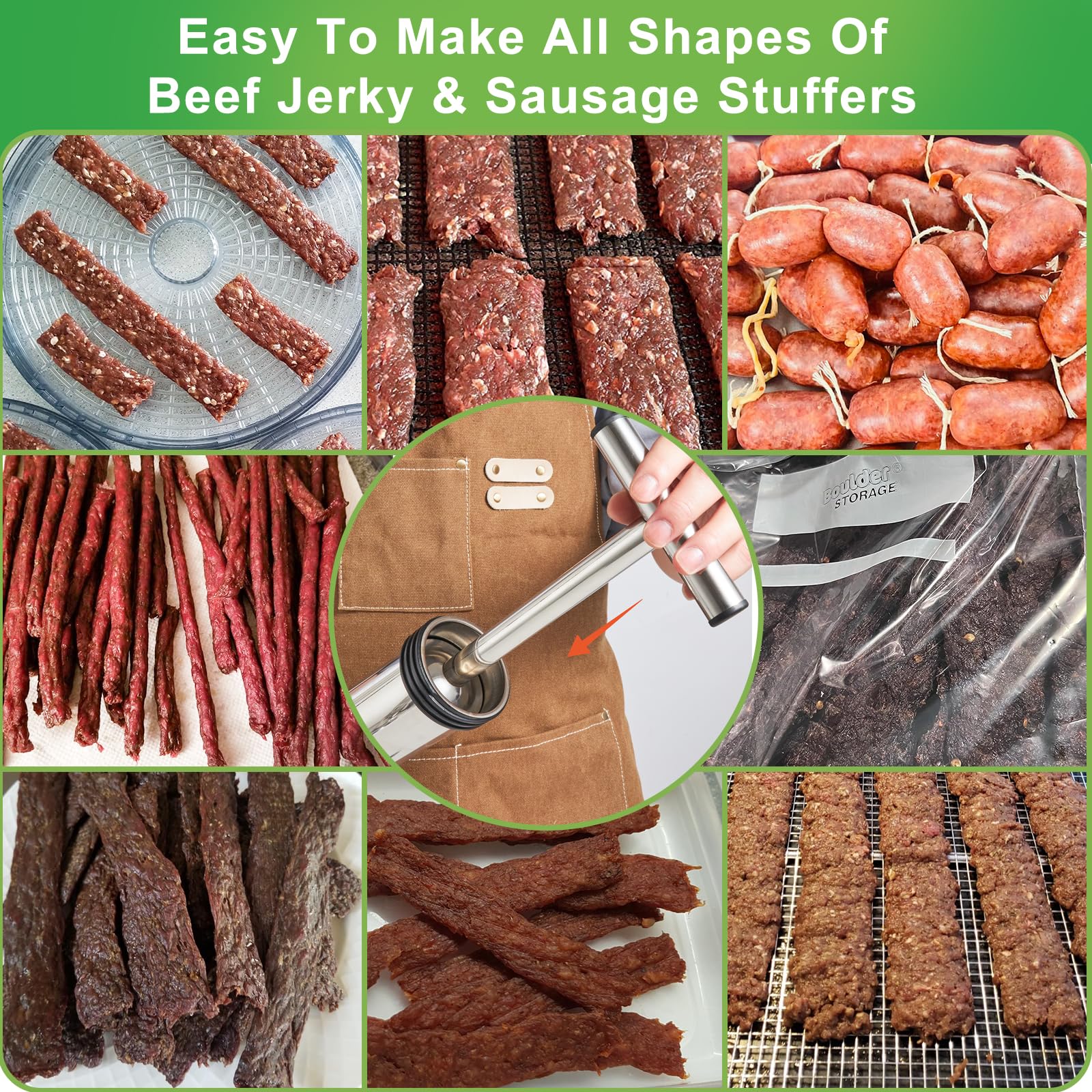 MTOGALT cinco boquillas para formar diversas piezas de carne seca
