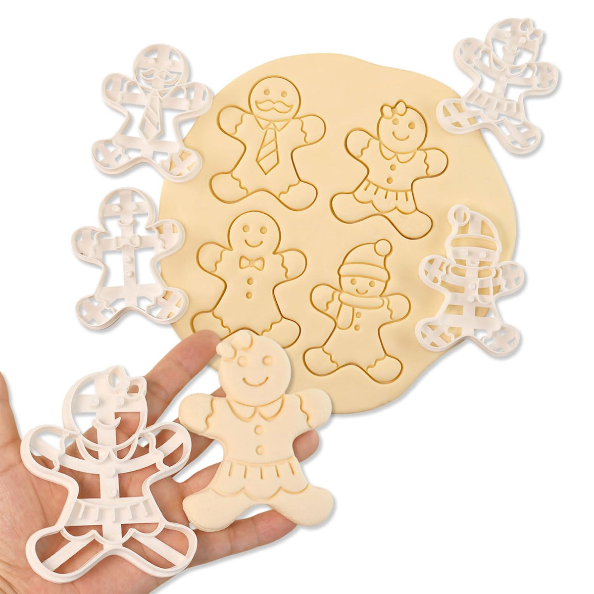 Cortadores Mtruil de galletas navideñas 3D esfera grande para adornos comestibles