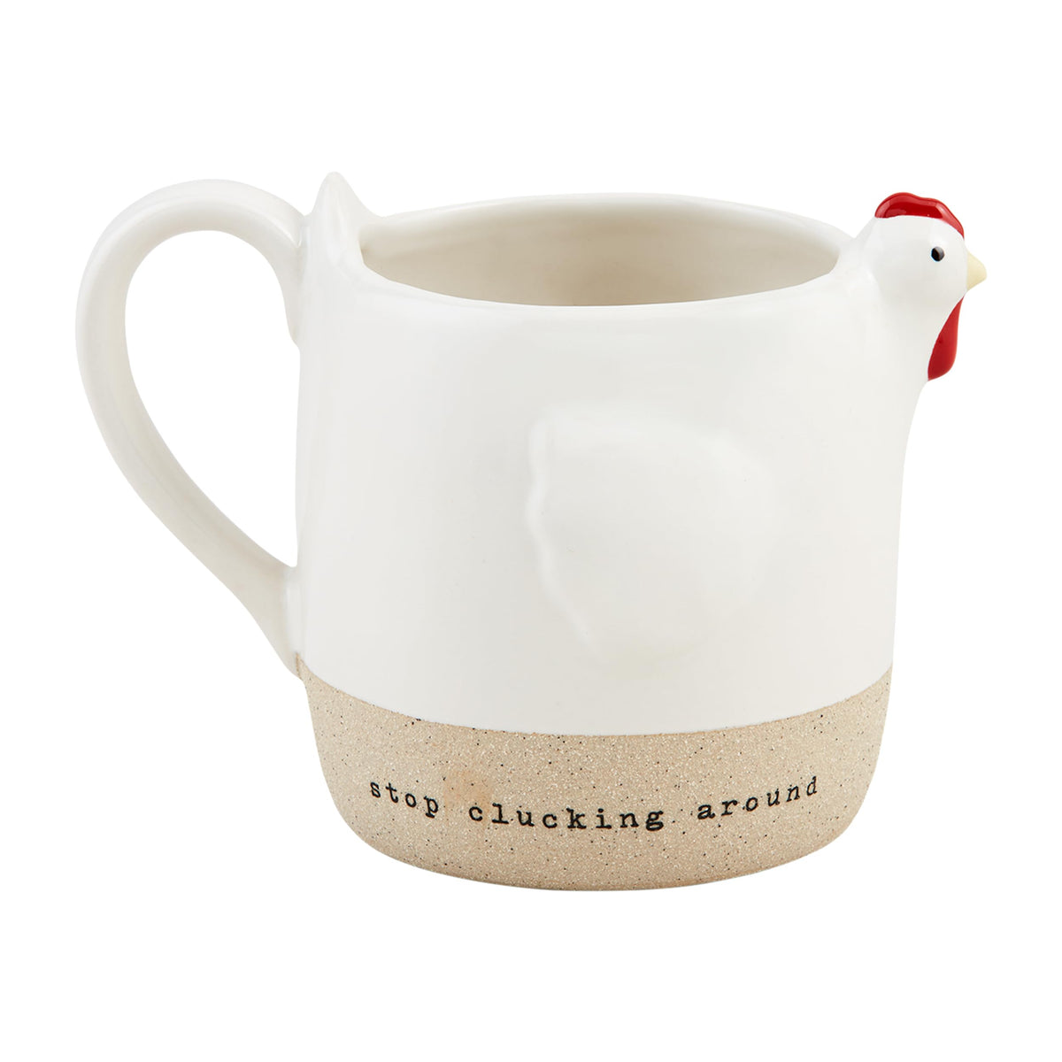 Mud Pie Chicken Mug detalle gallina, ideal para café matutino reconfortante
