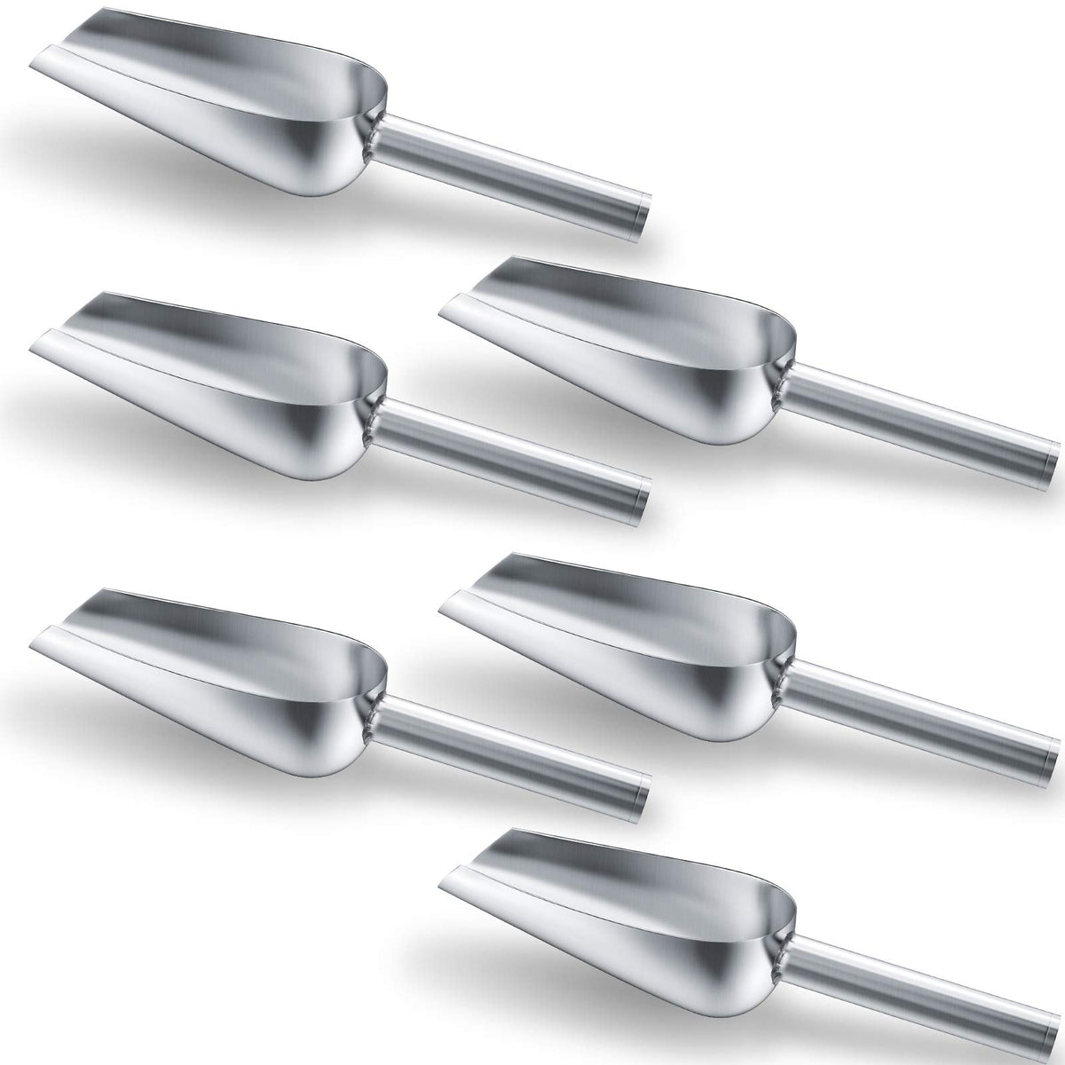 Cucharas Mudder de acero inoxidable para hielo, duraderas y fáciles de usar.