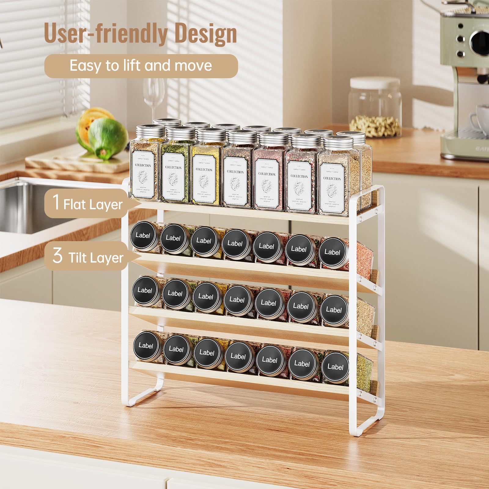 MUDEELA: estructura de metal y madera duradera para cocina, soporta carga y humedad.
