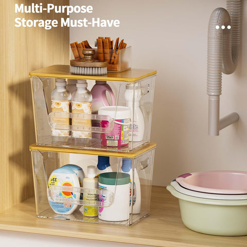 MUDEELA: tapa de bambú y dispensador, estilo moderno para la cocina.