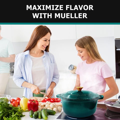 Mueller Home Olla resiste horneado a 500°F para comidas completas
