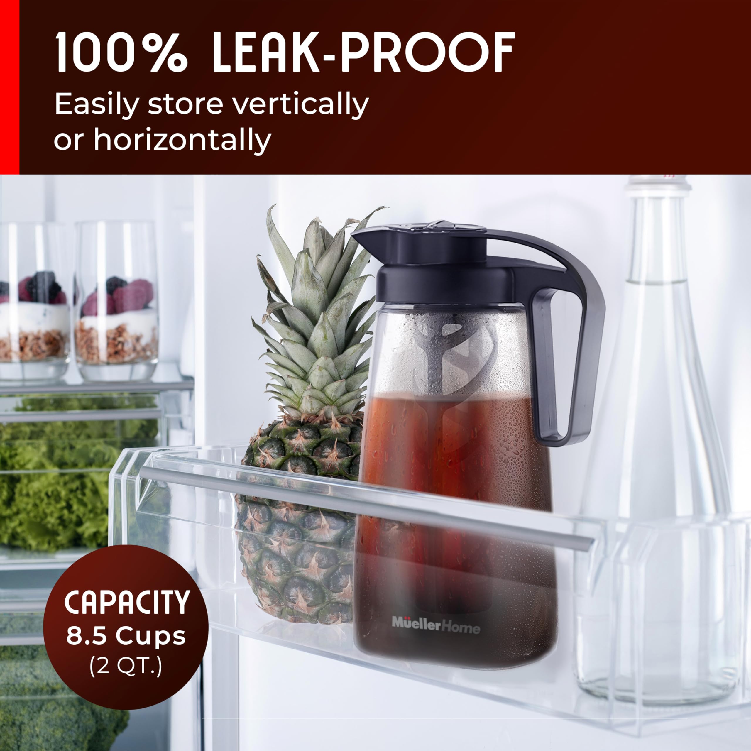 MUELLER HOME compatible con refrigerador y mantiene la bebida fresca