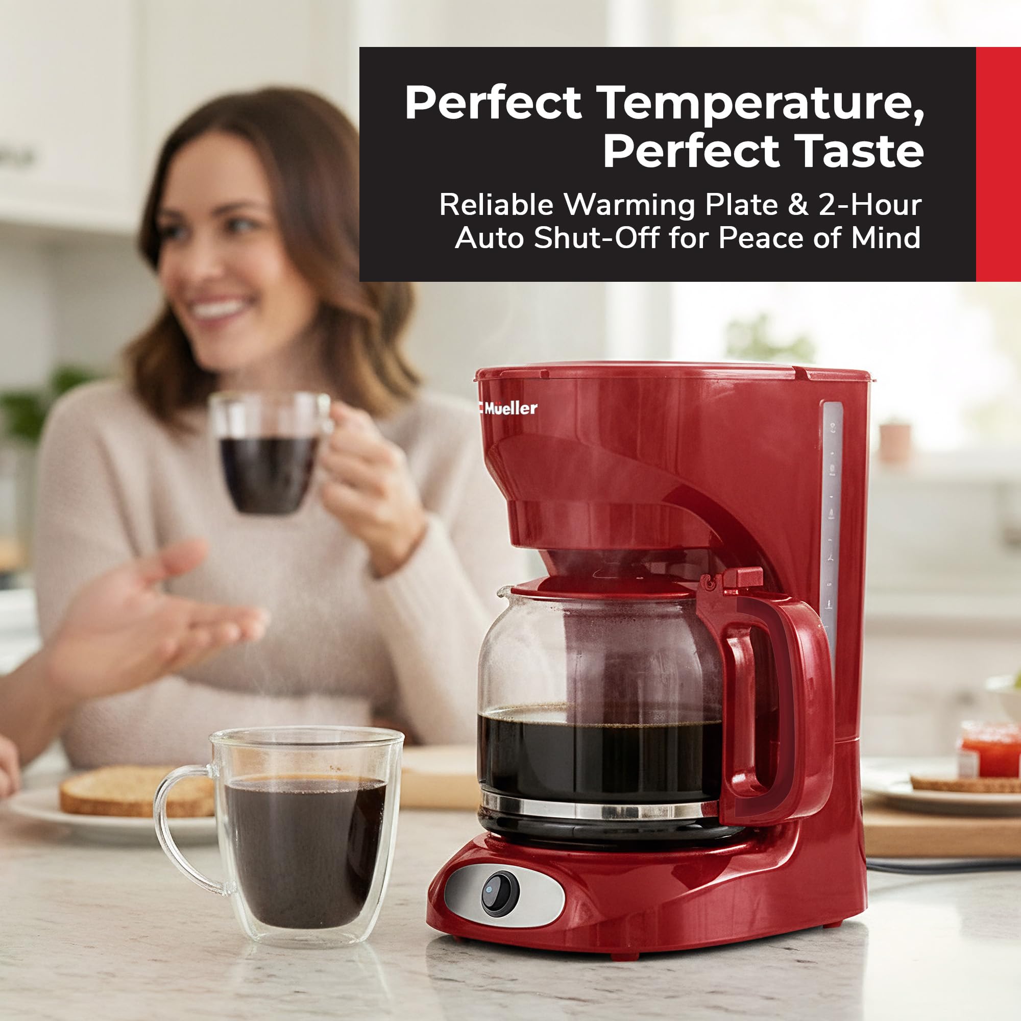 Filtro reutilizable MUELLER HOME para sabor constante y menos residuos