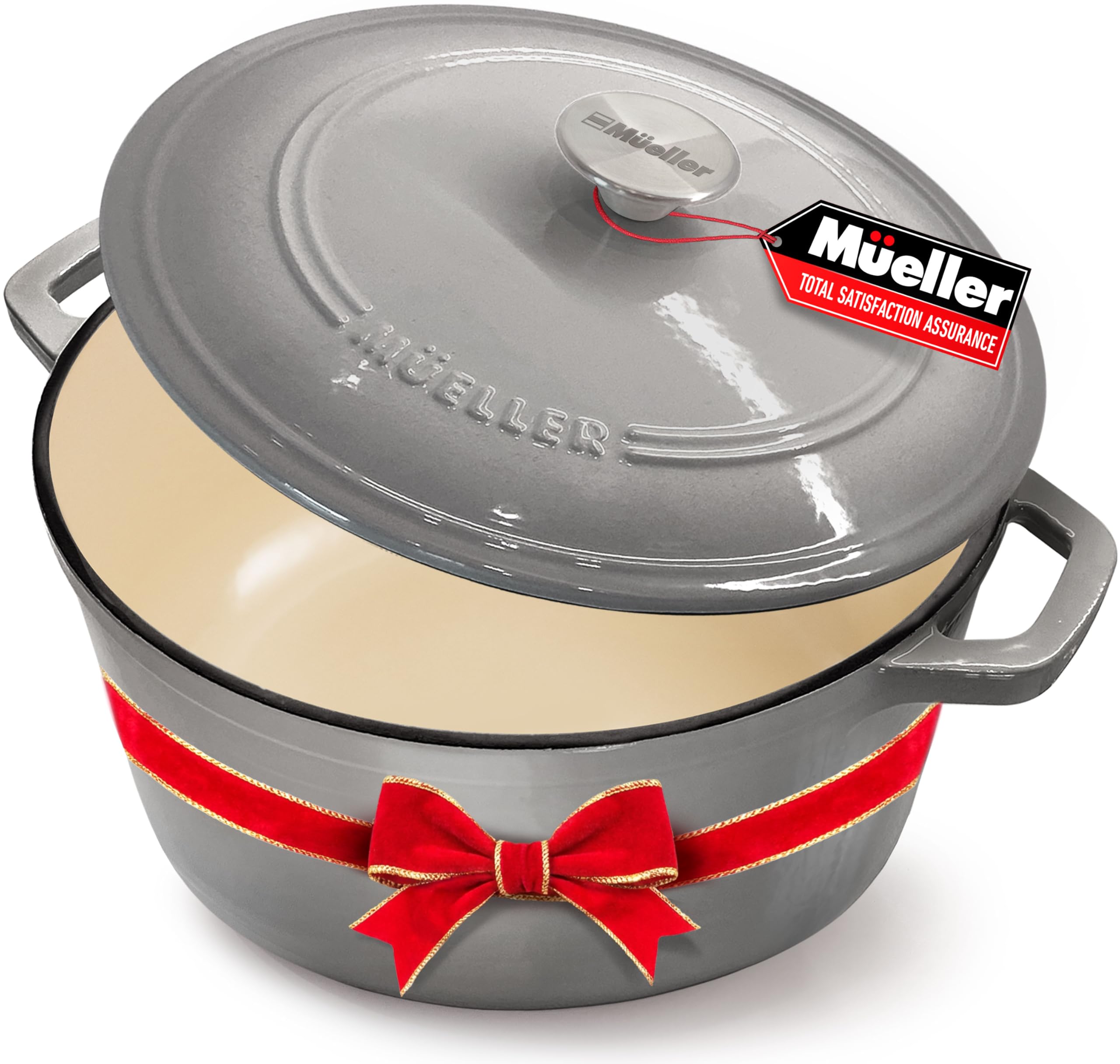 Mueller Home interior-enameilado-natural-antiadherente para cocer alimentos fácilmente