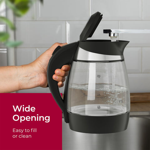 Vidrio borosilicato claro del Mueller Living para observar la ebullición