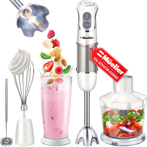 Mueller Multistick 800W con motor de cobre para purés suaves.
