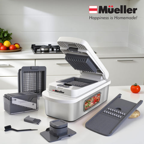Mueller Pro-Series 10-in-1 diseño ergonómico para uso cómodo en la cocina